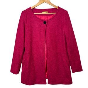 Trisha Tyler Size Small Pink Single Button Coat Jacket